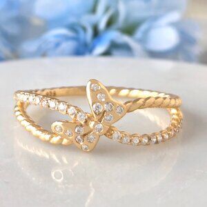 Disney Minnie Mouse Bow Ring - 925 Sterling Silver